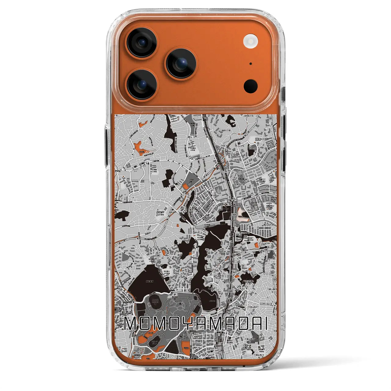 【桃山台（大阪府）】地図柄iPhoneケース（MagSafeタイプ）