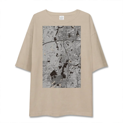 【桃山台（大阪府）】地図柄ビッグシルエットTシャツ
