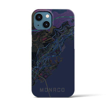 【モナコ】地図柄iPhoneケース（バックカバータイプ）