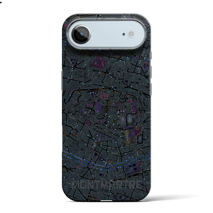 【モンマルトル（フランス）】地図柄iPhoneケース（バックカバータイプ）