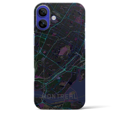 【モントリオール（カナダ）】地図柄iPhoneケース（バックカバータイプ）