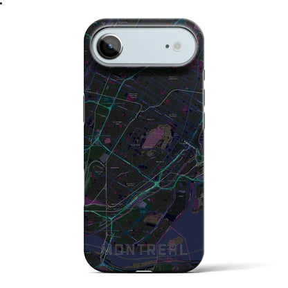 【モントリオール（カナダ）】地図柄iPhoneケース（バックカバータイプ）