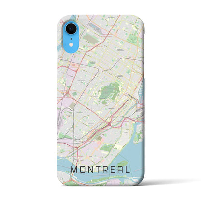 【モントリオール（カナダ）】地図柄iPhoneケース（バックカバータイプ）