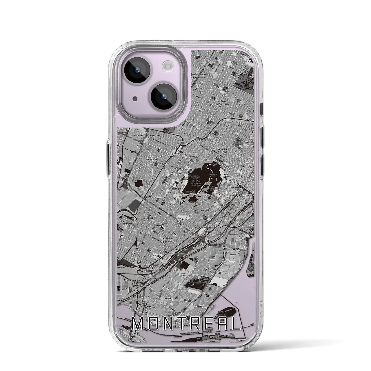 【モントリオール（カナダ）】地図柄iPhoneケース（MagSafeタイプ）