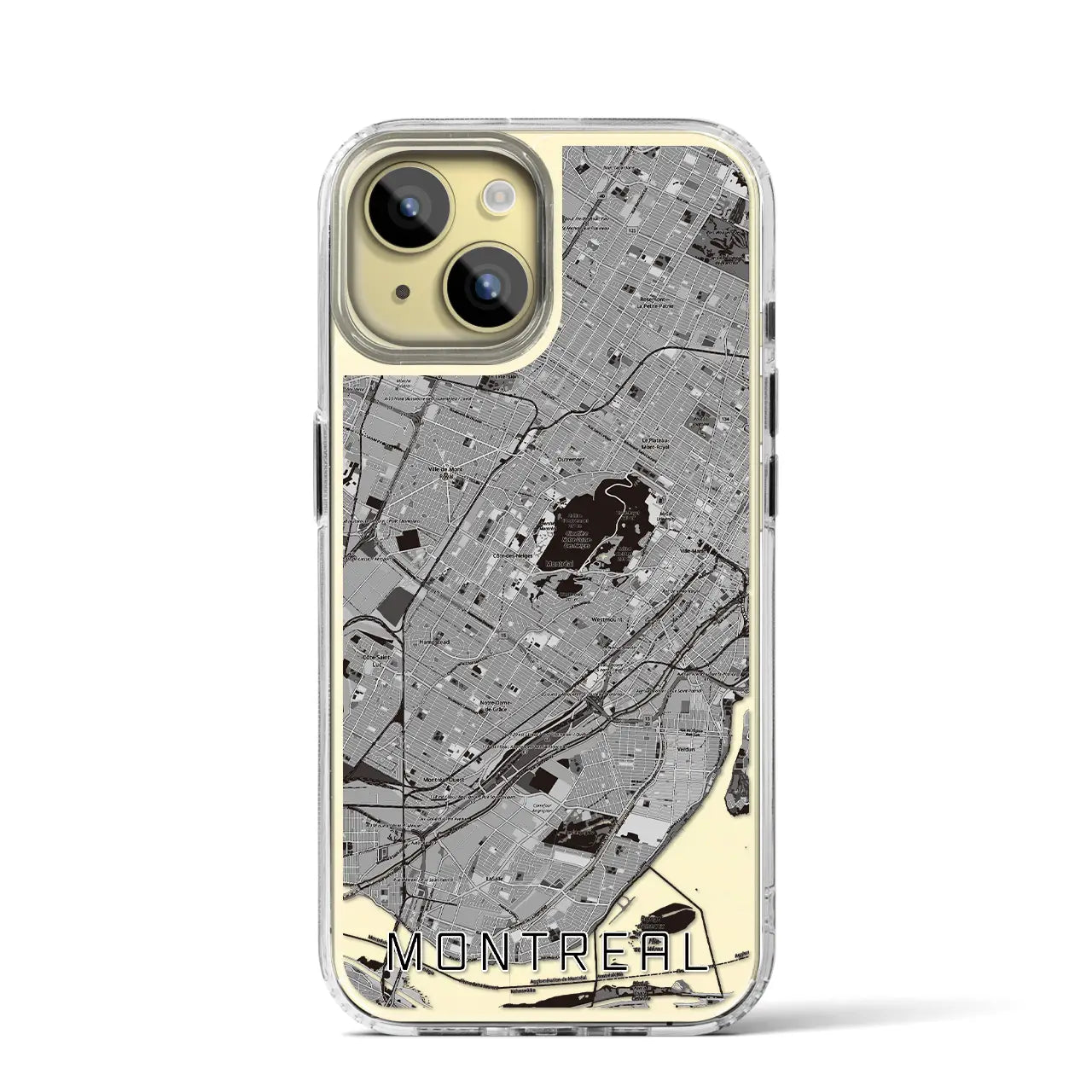 【モントリオール（カナダ）】地図柄iPhoneケース（MagSafeタイプ）