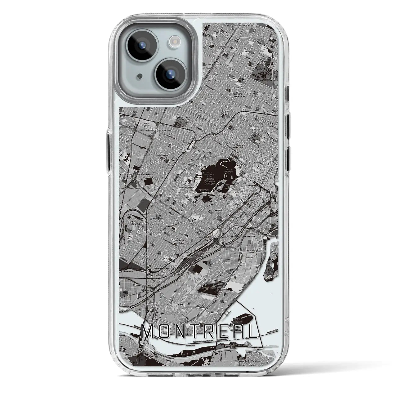 【モントリオール（カナダ）】地図柄iPhoneケース（MagSafeタイプ）