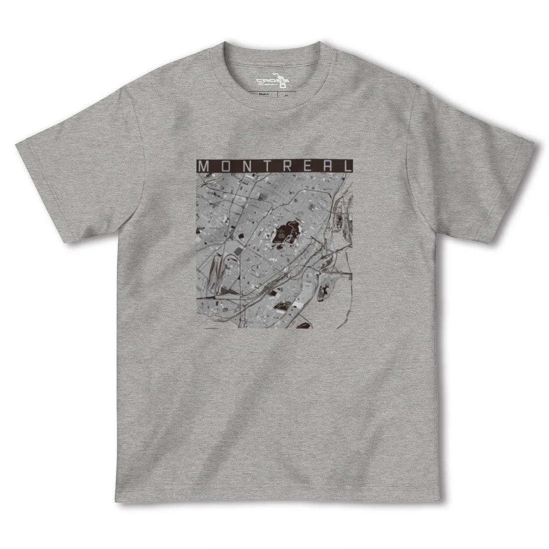 【モントリオール(カナダ)】地図柄ヘビーウェイトTシャツ