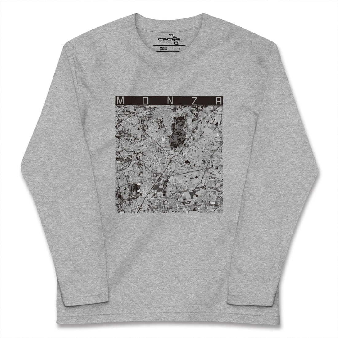 【モンツァ(イタリア)】地図柄ロングスリーブTシャツ