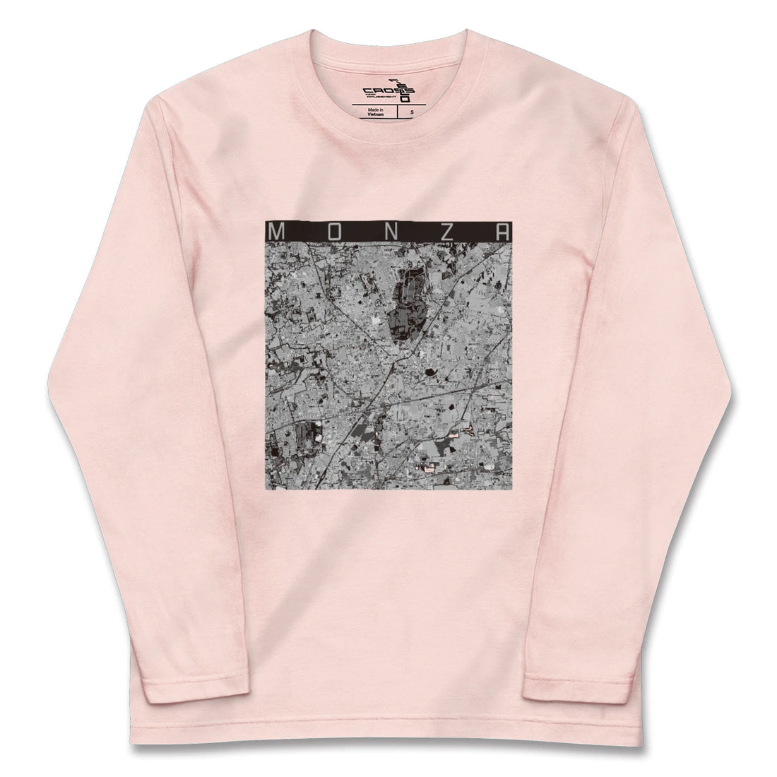 【モンツァ(イタリア)】地図柄ロングスリーブTシャツ