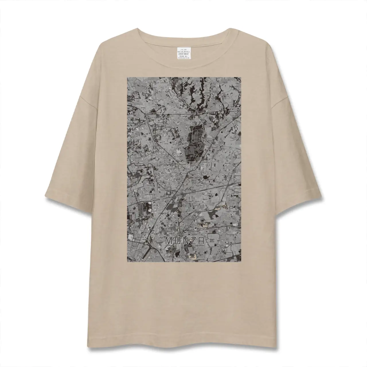 【モンツァ（イタリア）】地図柄ビッグシルエットTシャツ