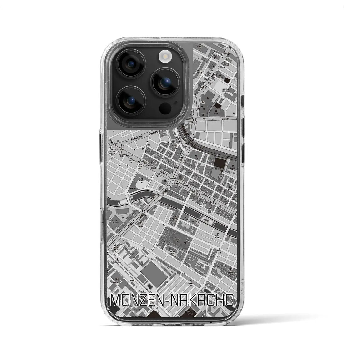【門前仲町（東京都）】地図柄iPhoneケース（MagSafeタイプ）