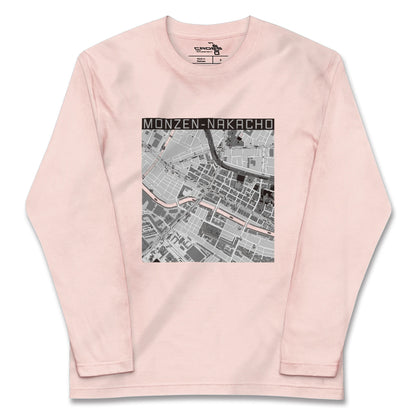 【門前仲町（東京都）】地図柄ロングスリーブTシャツ