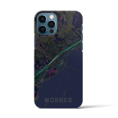 【モルジュ（スイス）】地図柄iPhoneケース（バックカバータイプ）