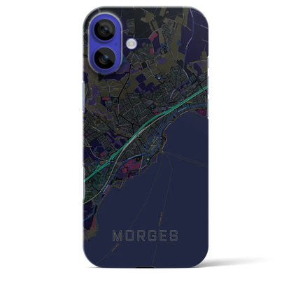 【モルジュ（スイス）】地図柄iPhoneケース（バックカバータイプ）