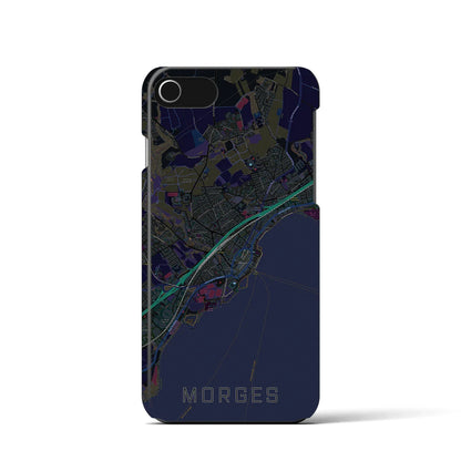 【モルジュ（スイス）】地図柄iPhoneケース（バックカバータイプ）