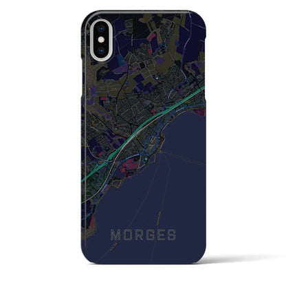 【モルジュ（スイス）】地図柄iPhoneケース（バックカバータイプ）