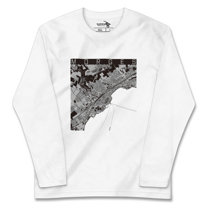 【モルジュ（スイス）】地図柄ロングスリーブTシャツ