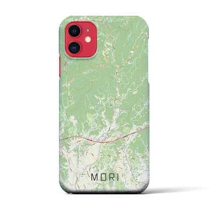 【森（静岡県）】地図柄iPhoneケース（バックカバータイプ）