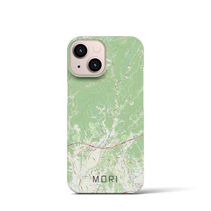 【森（静岡県）】地図柄iPhoneケース（バックカバータイプ）