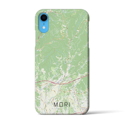 【森（静岡県）】地図柄iPhoneケース（バックカバータイプ）