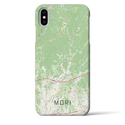 【森（静岡県）】地図柄iPhoneケース（バックカバータイプ）
