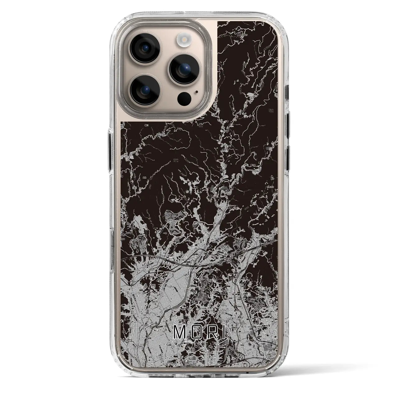 【森（静岡県）】地図柄iPhoneケース（MagSafeタイプ）