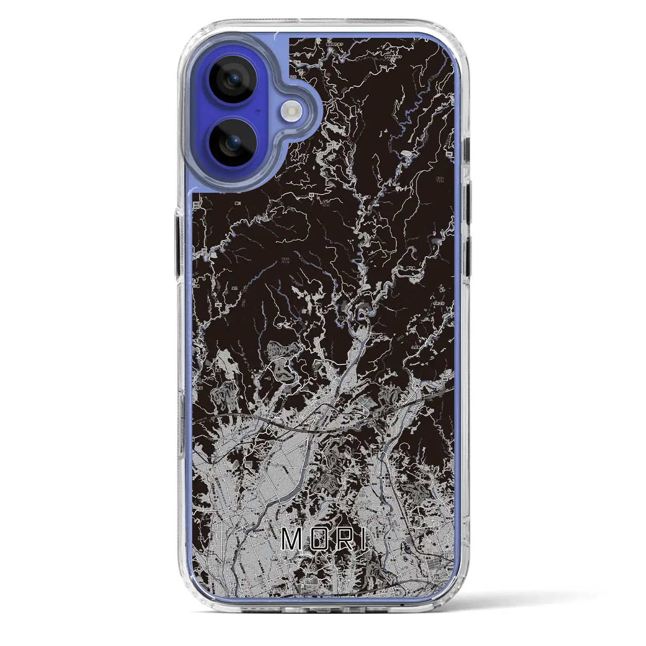 【森（静岡県）】地図柄iPhoneケース（MagSafeタイプ）