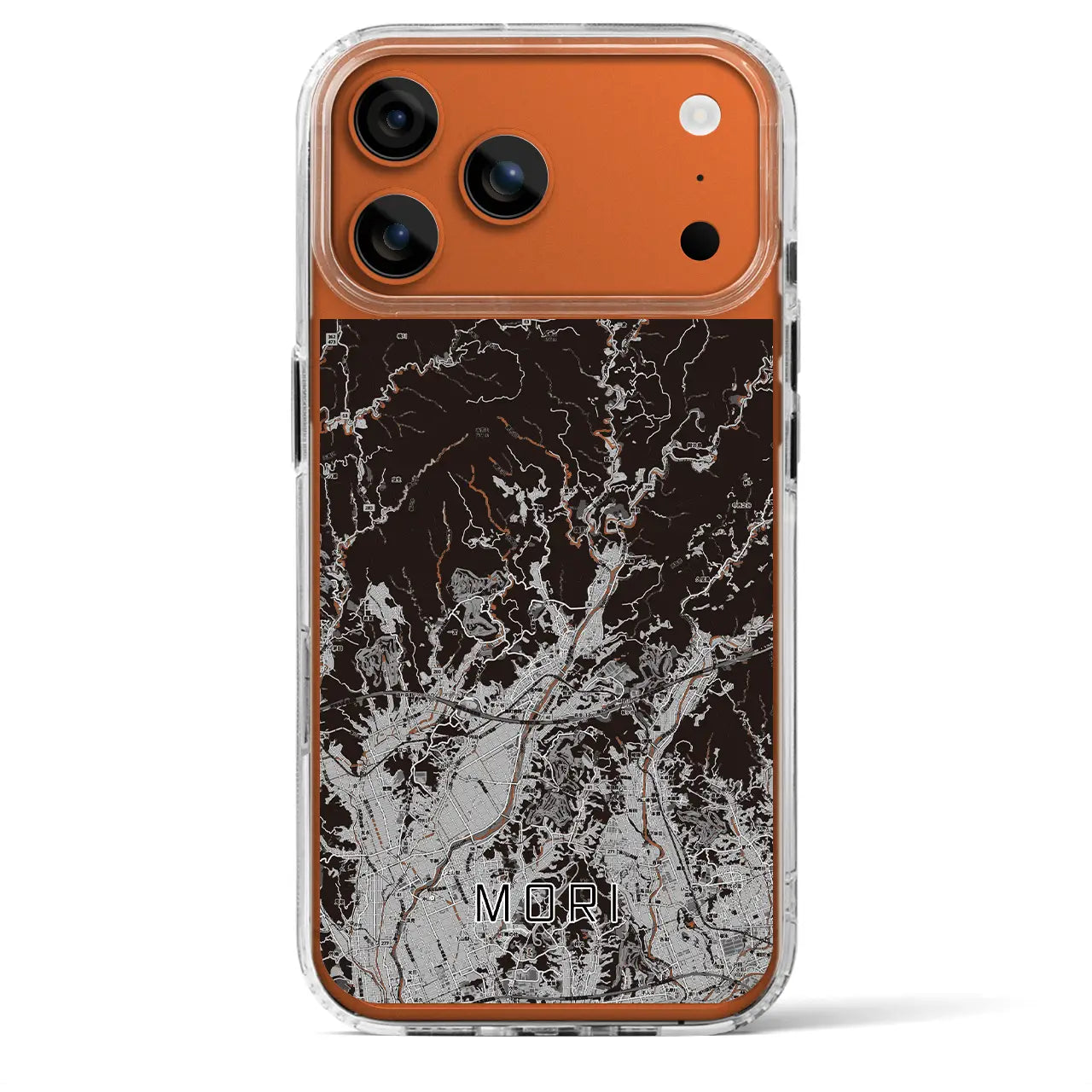 【森（静岡県）】地図柄iPhoneケース（MagSafeタイプ）