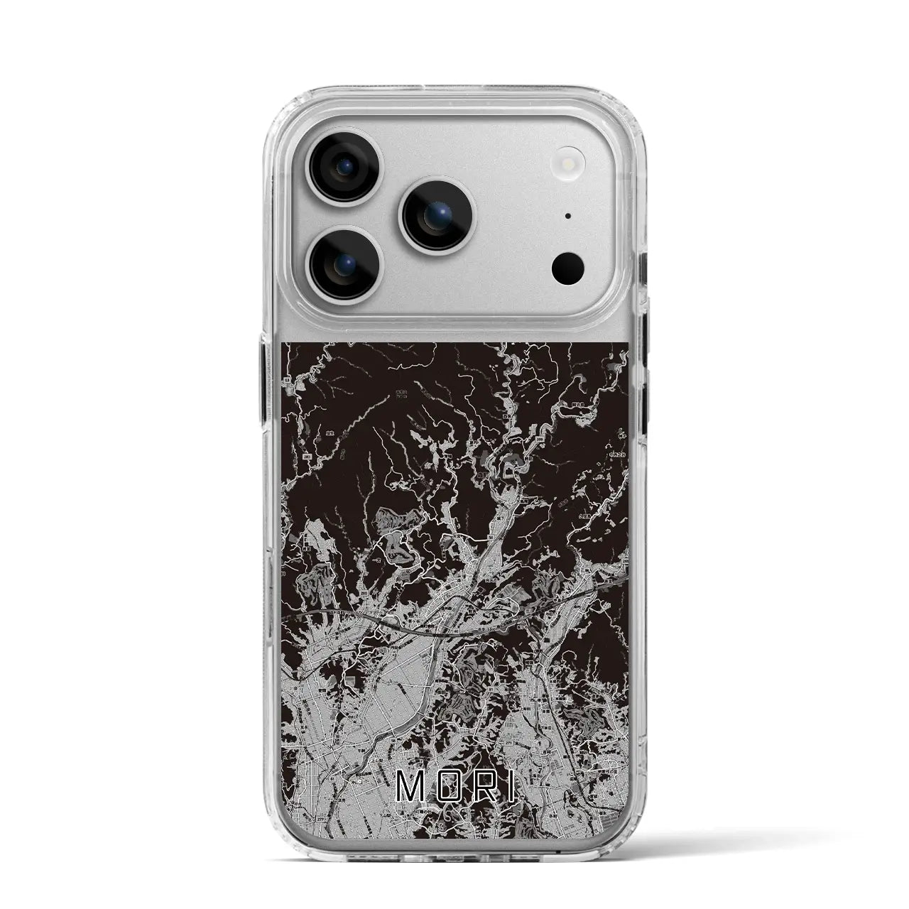 【森（静岡県）】地図柄iPhoneケース（MagSafeタイプ）