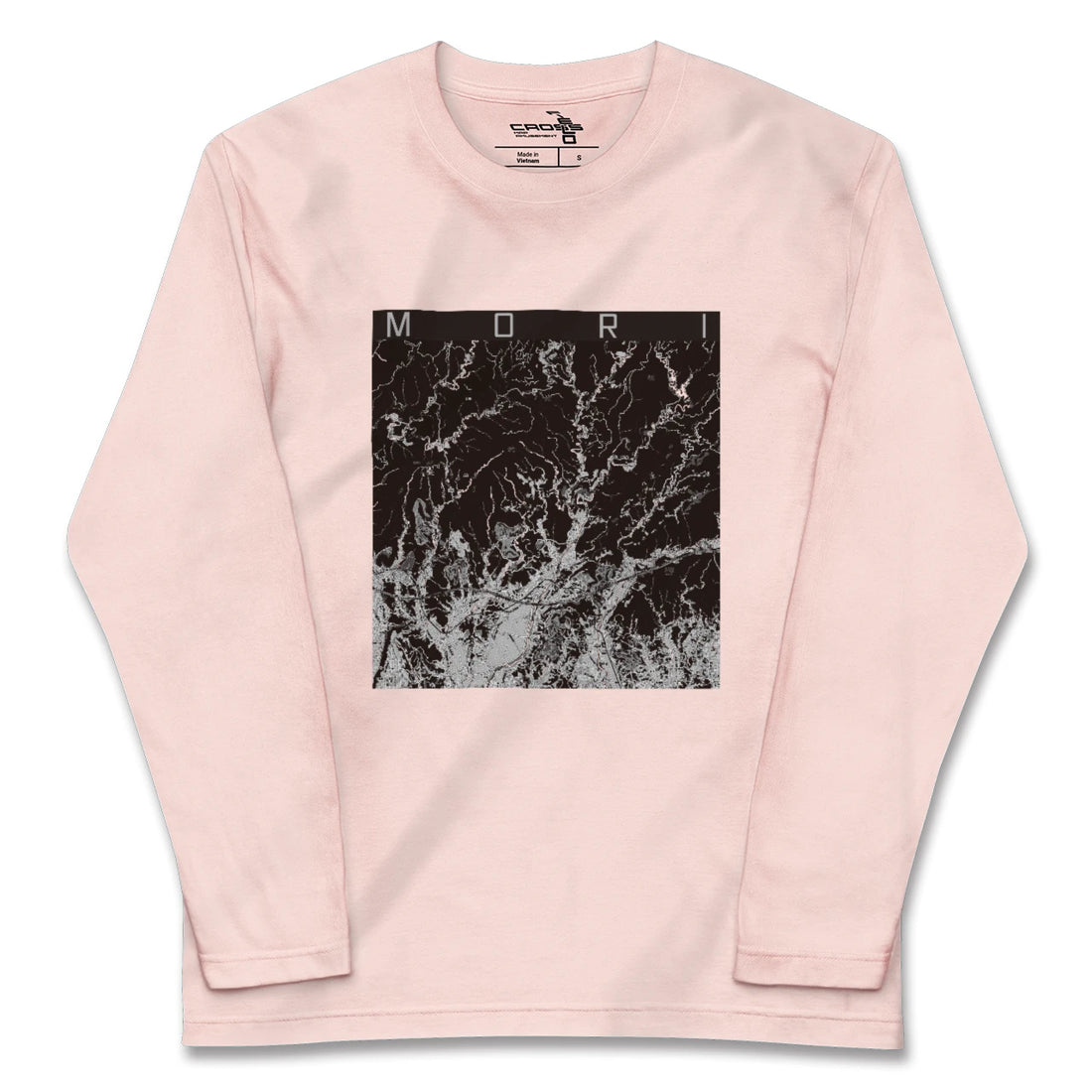【森（静岡県）】地図柄ロングスリーブTシャツ