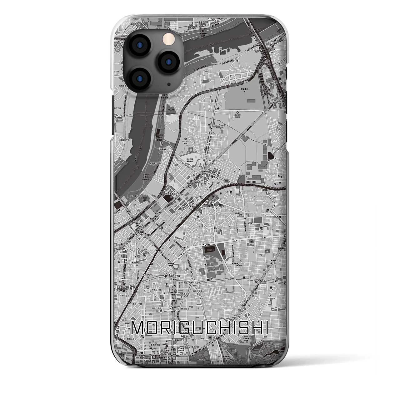 【守口市（大阪府）】地図柄iPhoneケース（クリアタイプ）