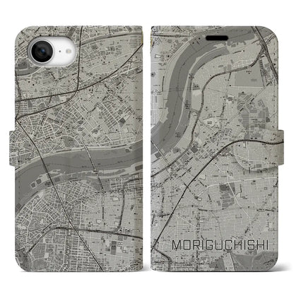 【守口市（大阪府）】地図柄iPhoneケース（手帳タイプ）