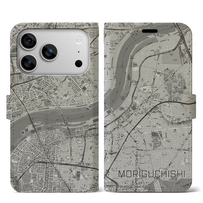 【守口市（大阪府）】地図柄iPhoneケース（手帳タイプ）