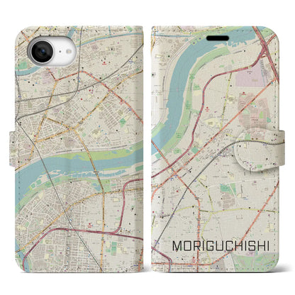 【守口市（大阪府）】地図柄iPhoneケース（手帳タイプ）