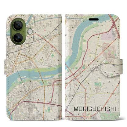 【守口市（大阪府）】地図柄iPhoneケース（手帳タイプ）