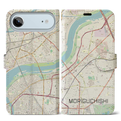 【守口市（大阪府）】地図柄iPhoneケース（手帳タイプ）