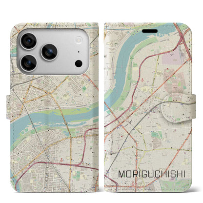 【守口市（大阪府）】地図柄iPhoneケース（手帳タイプ）