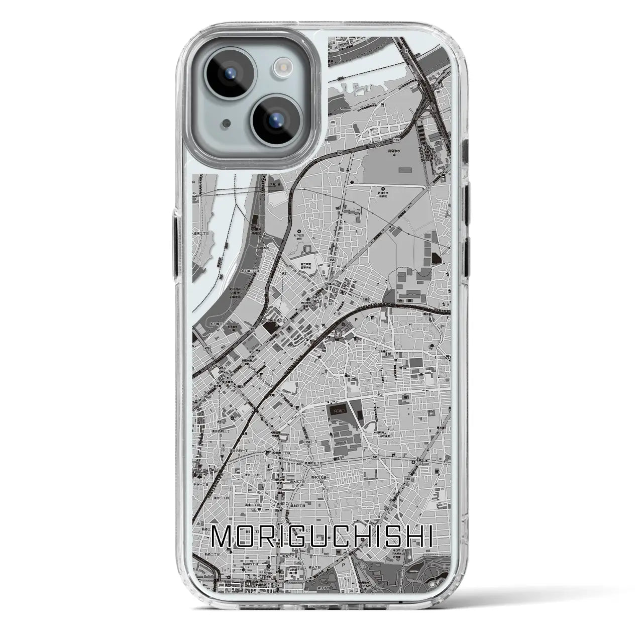 【守口市（大阪府）】地図柄iPhoneケース（MagSafeタイプ）