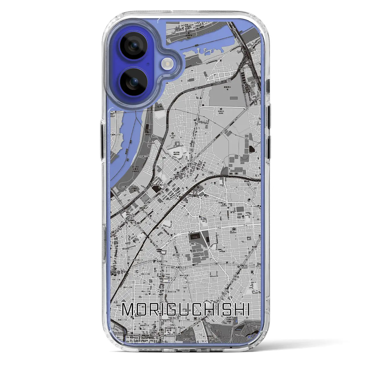 【守口市（大阪府）】地図柄iPhoneケース（MagSafeタイプ）