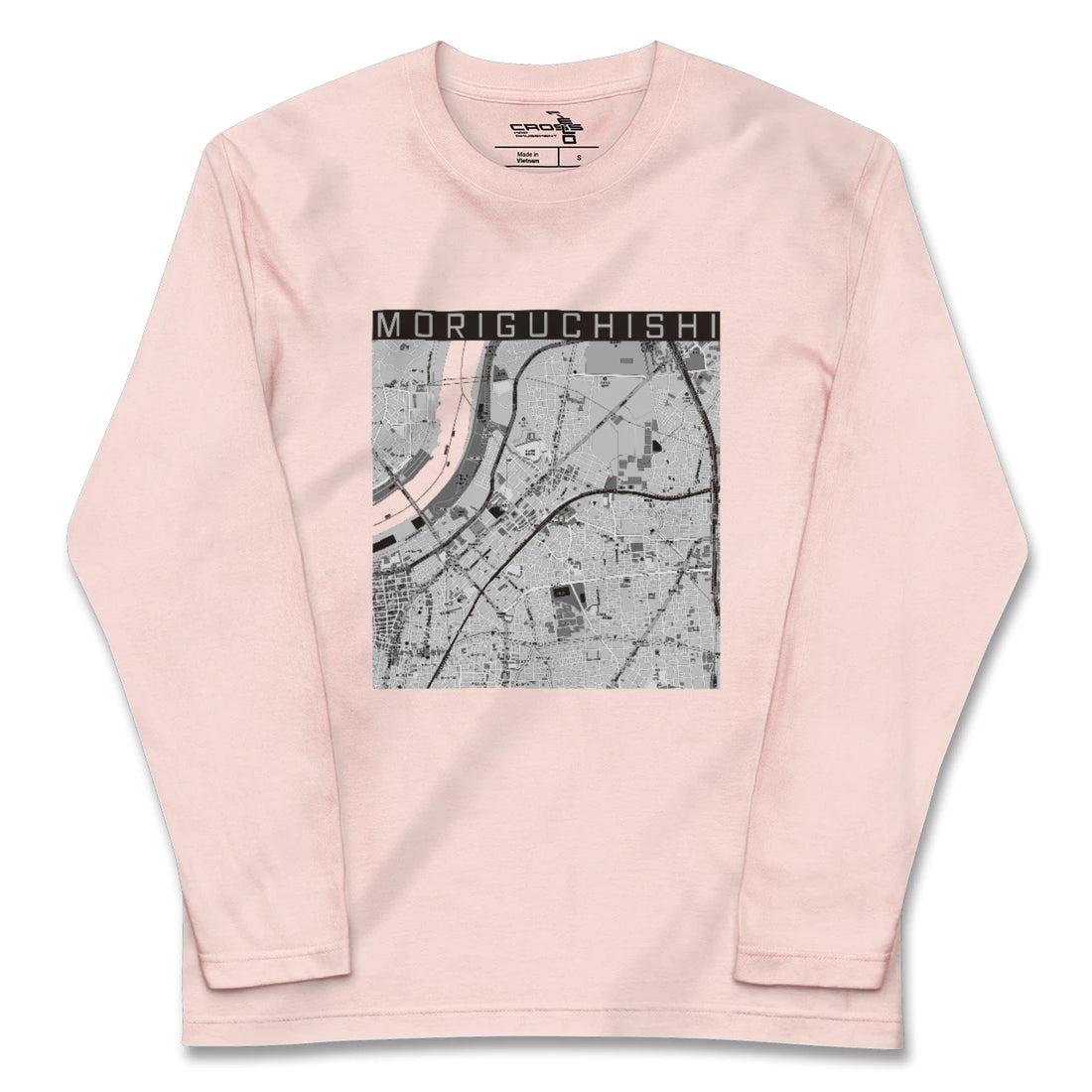 【守口市（大阪府）】地図柄ロングスリーブTシャツ