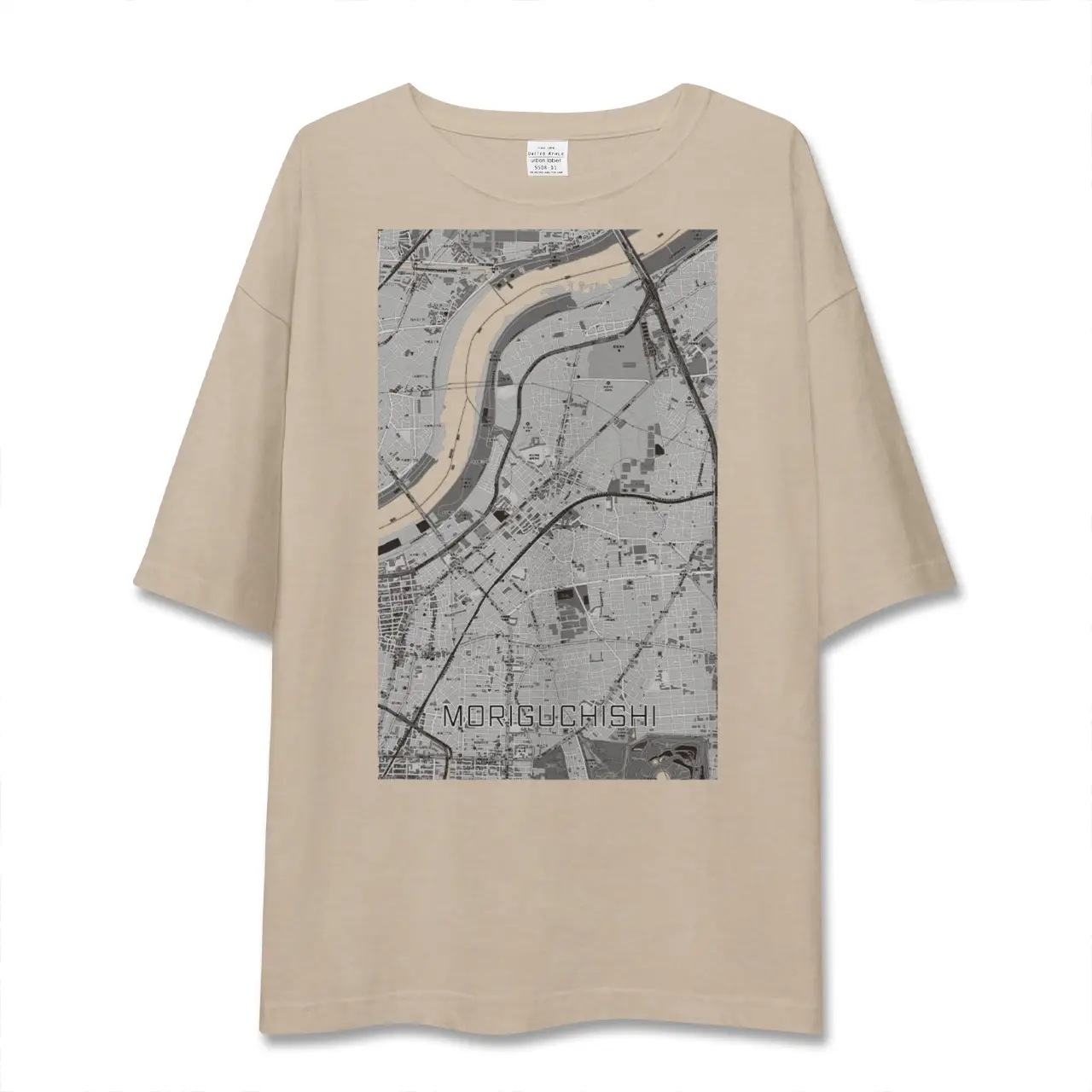 【守口市（大阪府）】地図柄ビッグシルエットTシャツ