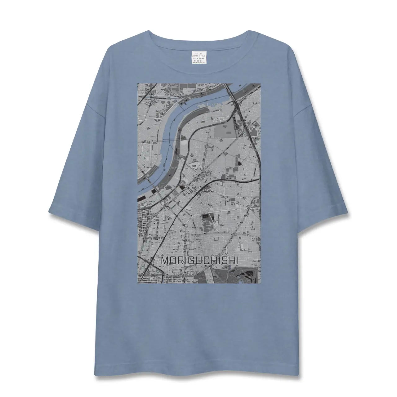 【守口市（大阪府）】地図柄ビッグシルエットTシャツ