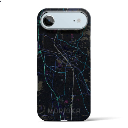 【盛岡（岩手県）】地図柄iPhoneケース（バックカバータイプ）