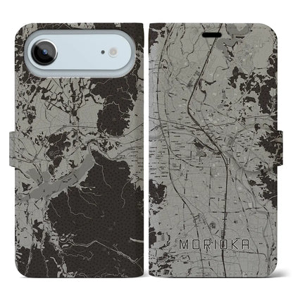 【盛岡（岩手県）】地図柄iPhoneケース（手帳タイプ）