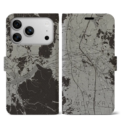 【盛岡（岩手県）】地図柄iPhoneケース（手帳タイプ）