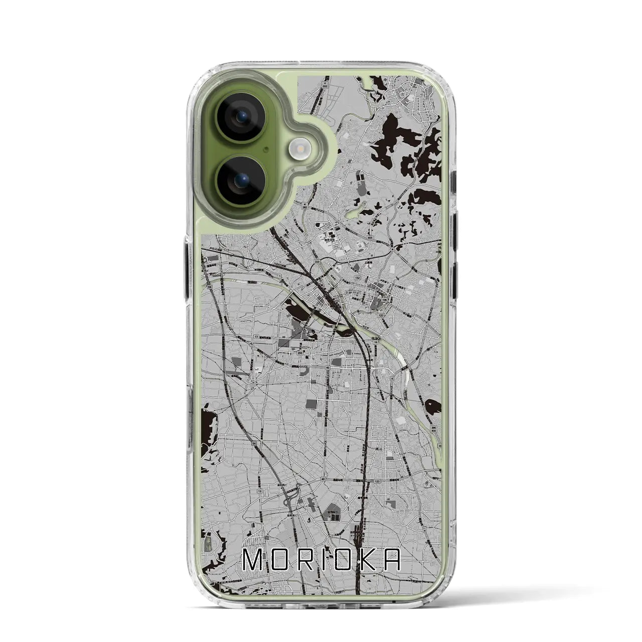 【盛岡（岩手県）】地図柄iPhoneケース（MagSafeタイプ）