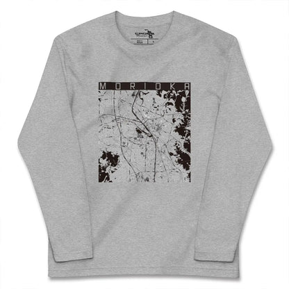 【盛岡（岩手県）】地図柄ロングスリーブTシャツ