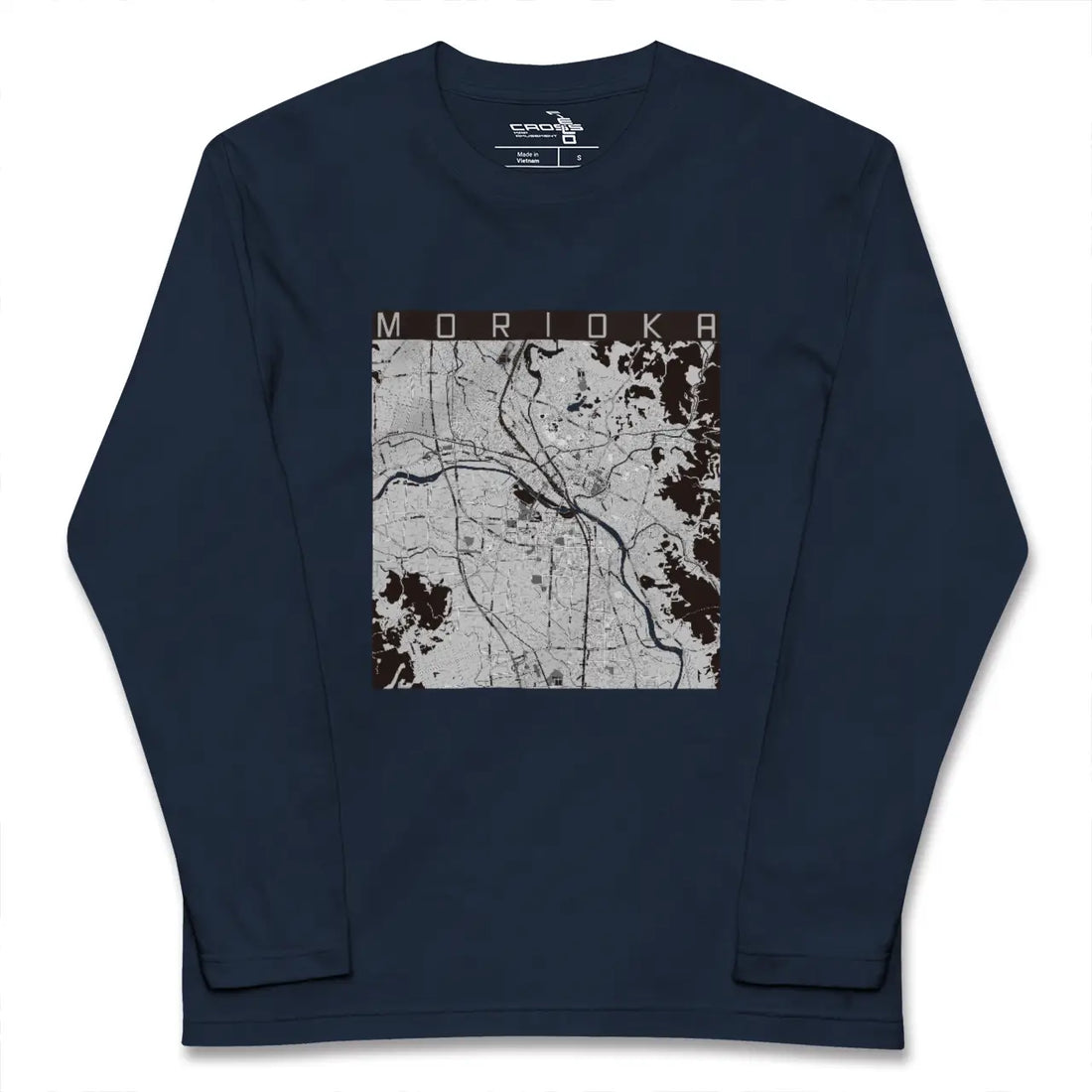 【盛岡(岩手県)】地図柄ロングスリーブTシャツ