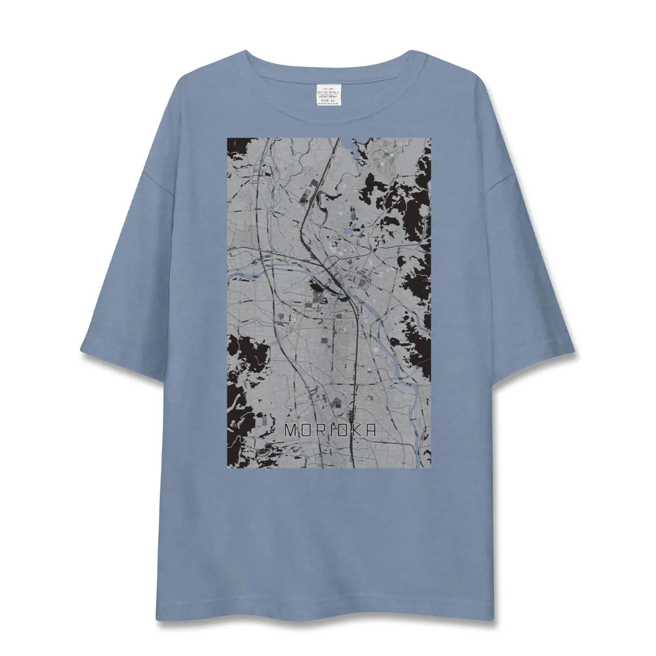 【盛岡（岩手県）】地図柄ビッグシルエットTシャツ