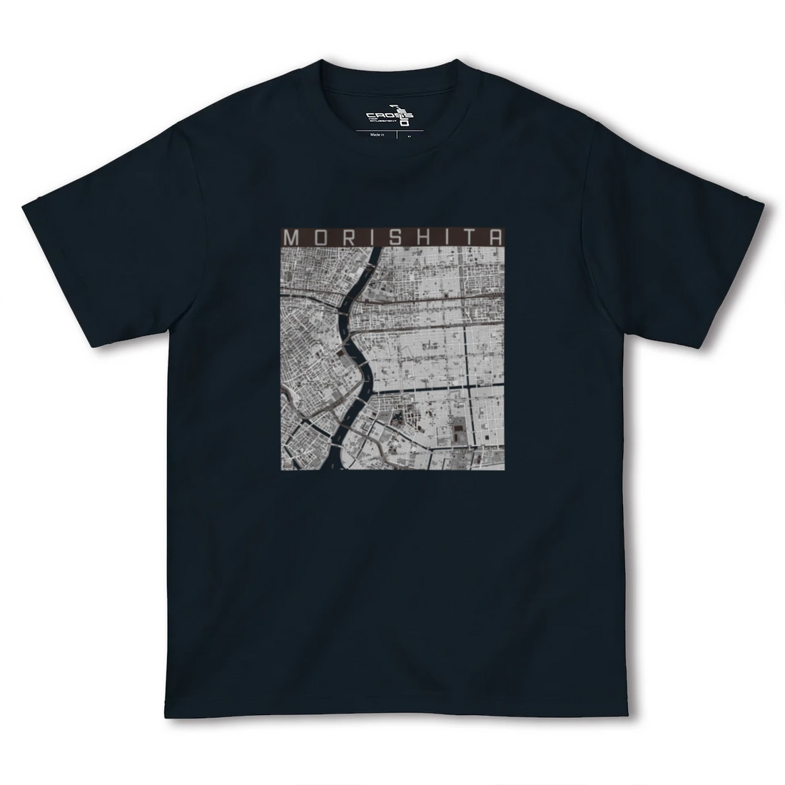 【森下(東京都)】地図柄ヘビーウェイトTシャツ